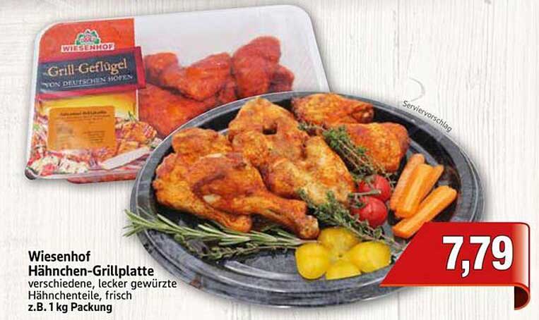 Wiesenhof Hähnchen-Grillplatte 1 kg