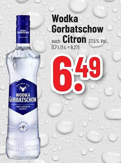 Wodka Gorbatchow Citron 0,7 L