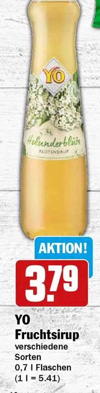 YO Fruchtsirup verschiedene Sorten 0,7 l Flasche