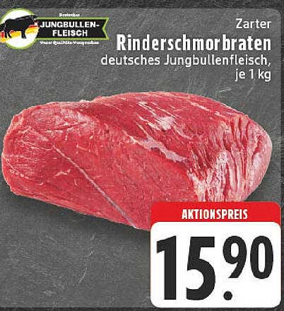 Zarter Rinderschmorbraten – deutsches Jungbulleneinfleisch, je 1 kg