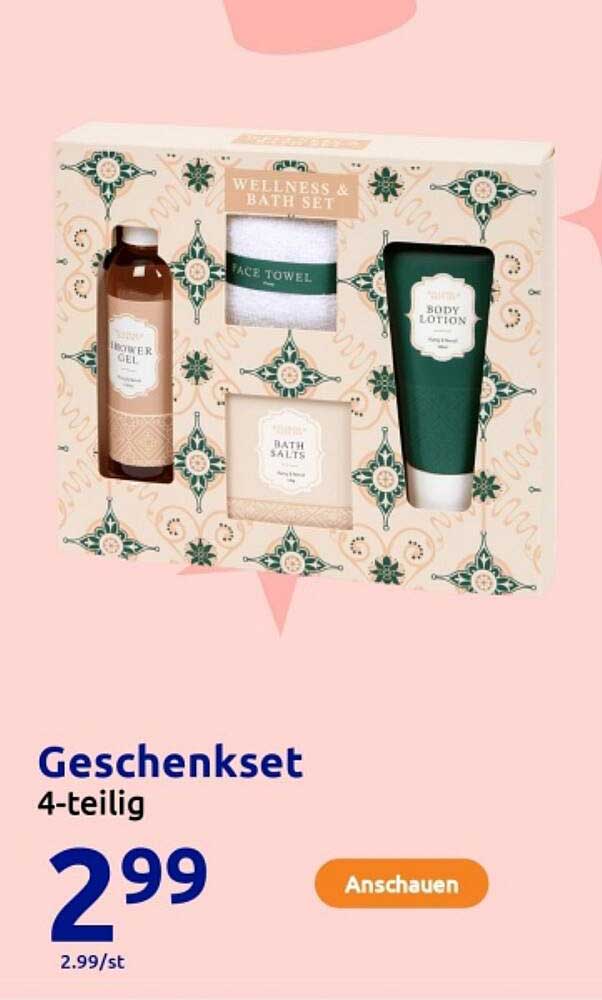 4-teiliges Wellness & Bath Set