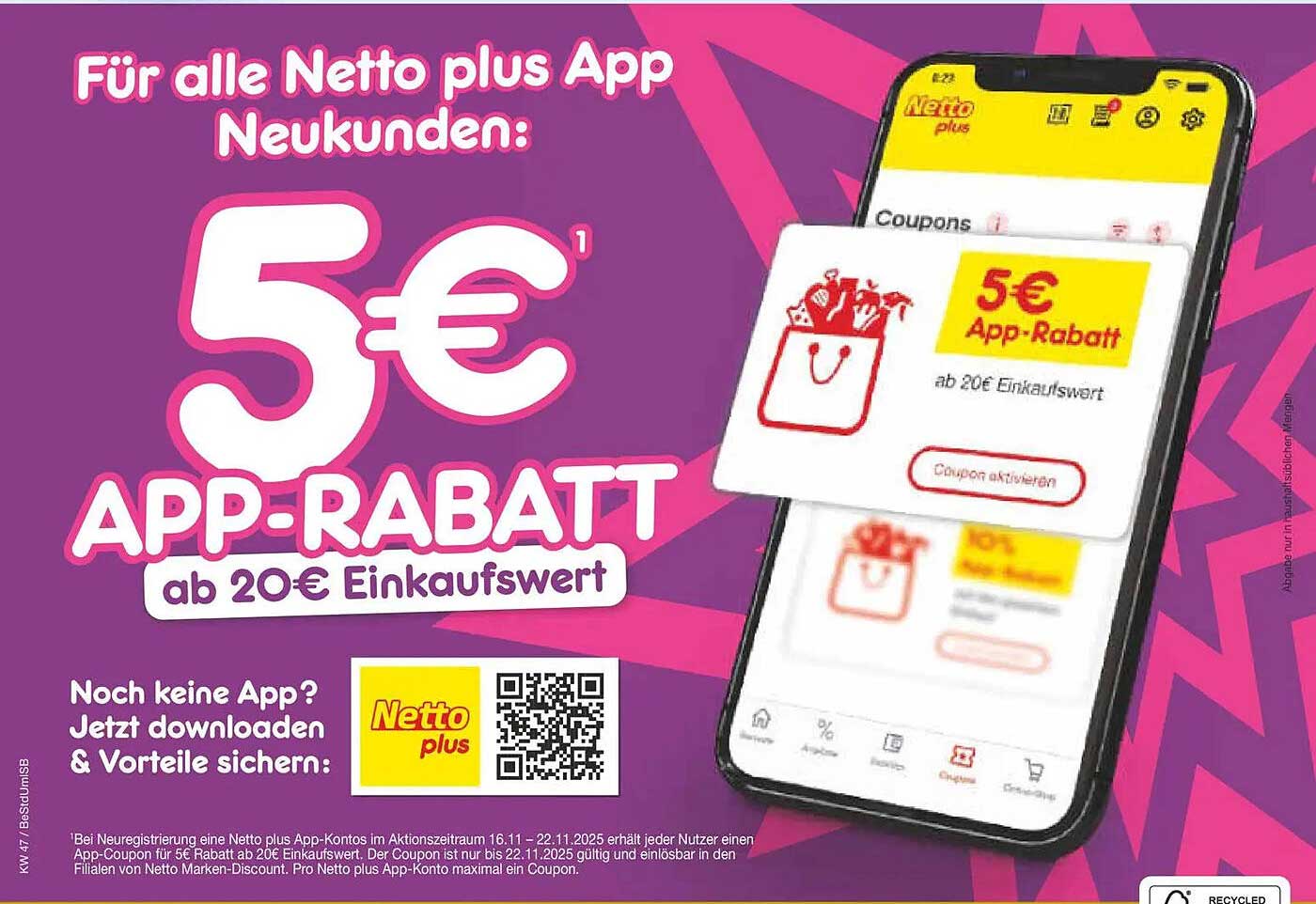 5 € APP-RABATT bei Netto Marken-Discount