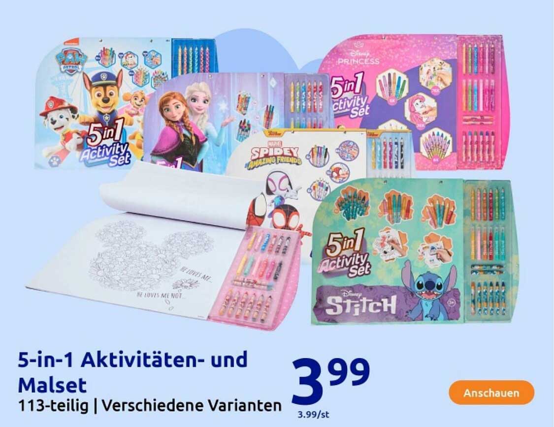 5-in-1 Aktivitäten- und Malset