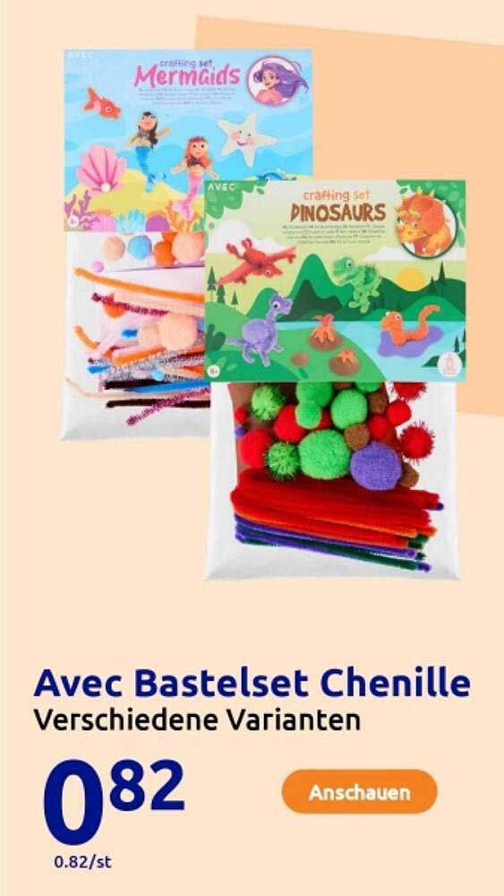 Avec Bastelset Chenille - Verschiedene Varianten