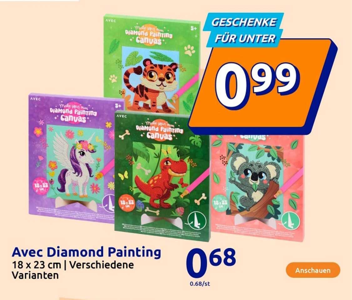 Avec Diamond Painting 18 x 23 cm | Verschiedene Varianten