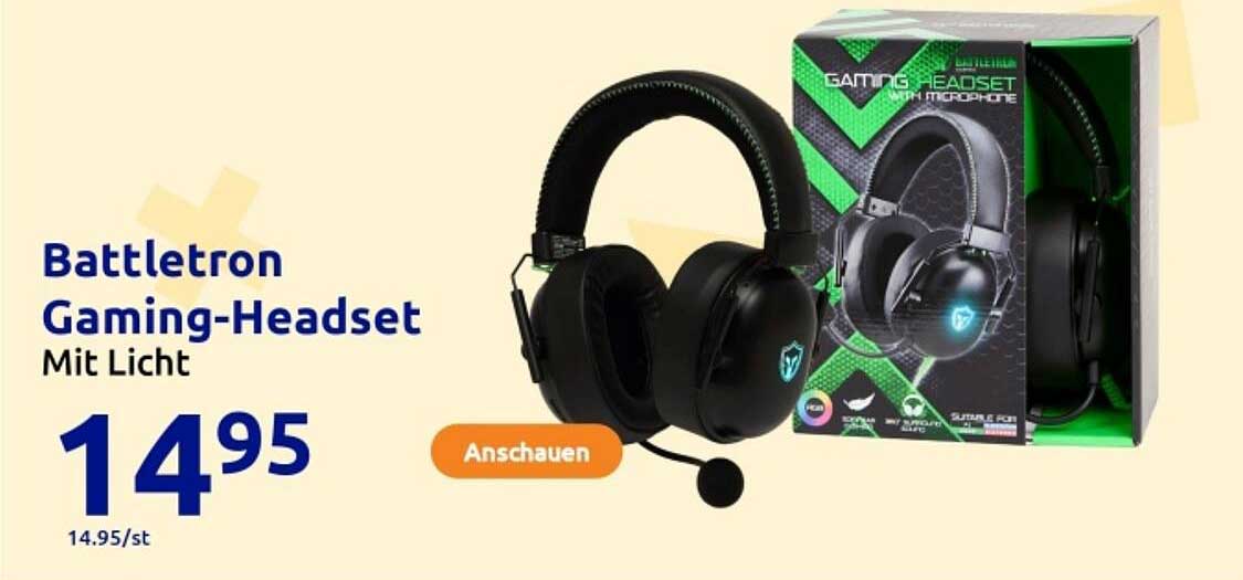 Battletron Gaming-Headset mit Licht
