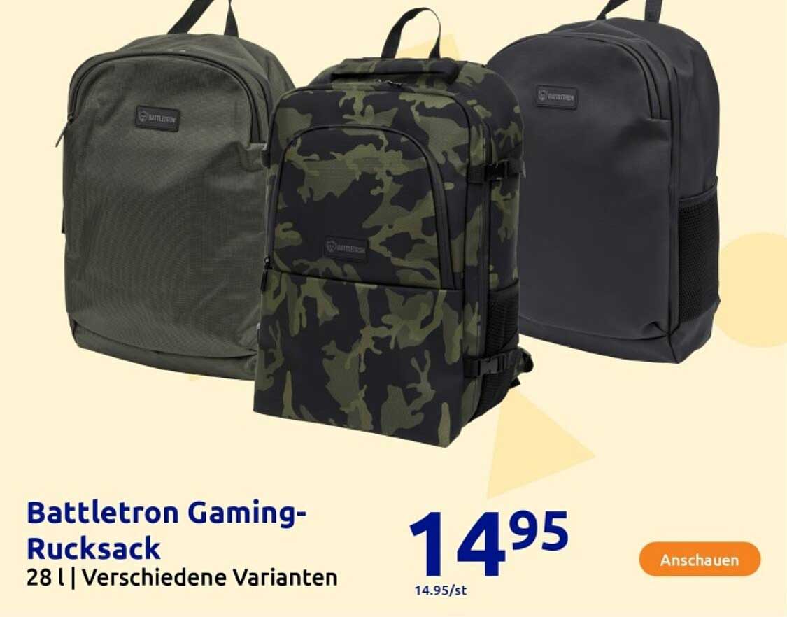 Battletron Gaming-Rucksack 28 l | Verschiedene Varianten
