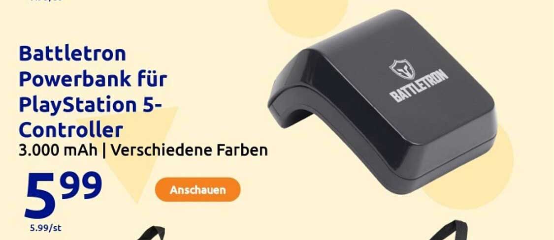Battletron Powerbank für PlayStation 5-Controller