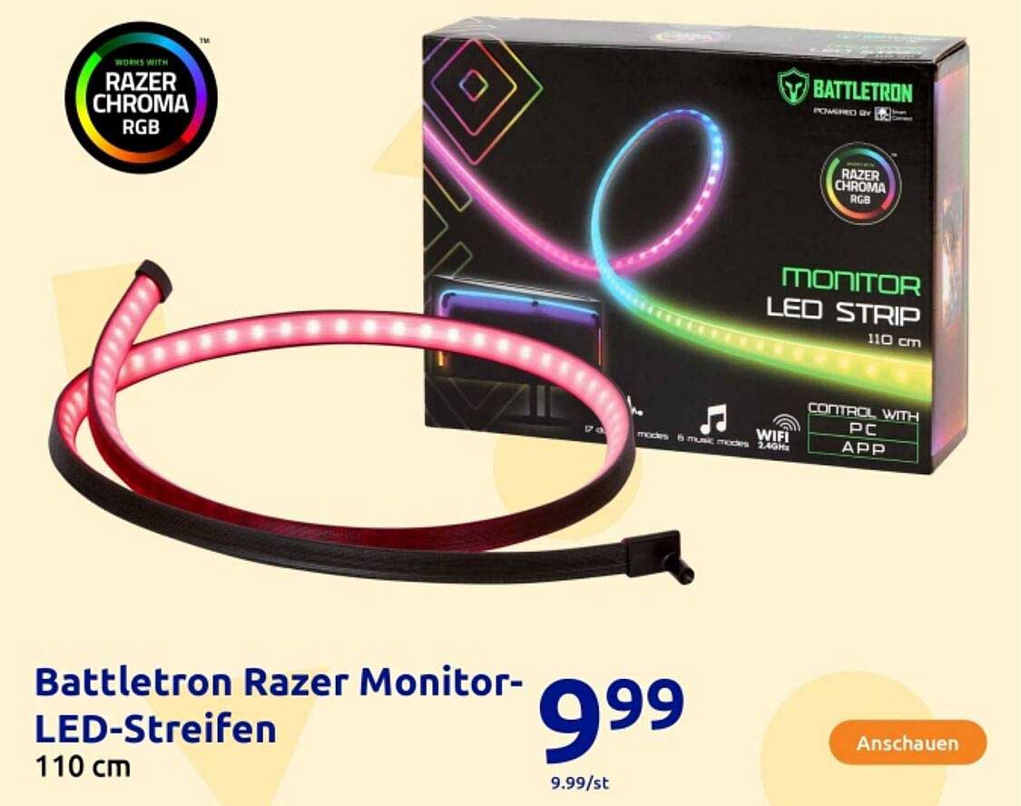 Battletron Razer Monitor-LED-Streifen 110 cm
