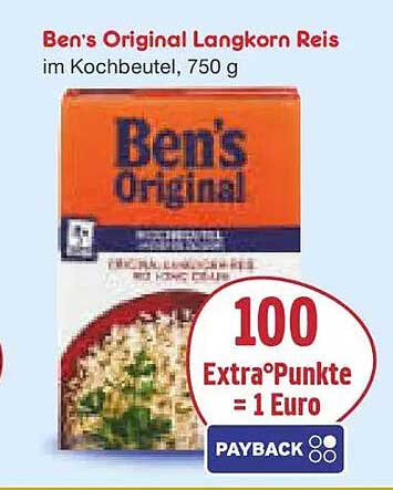 Ben's Original Langkorn Reis im Kochbeutel, 750 g