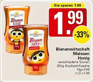 Bienenwirtschaft Meissen Honig 250g
