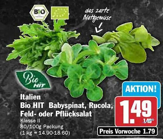 Bio HIT Babysalat-Variation – Frische aus Italien