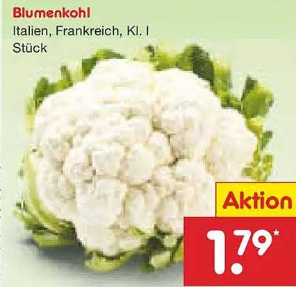 Blumenkohl Italien, Frankreich, Kl. I Stück