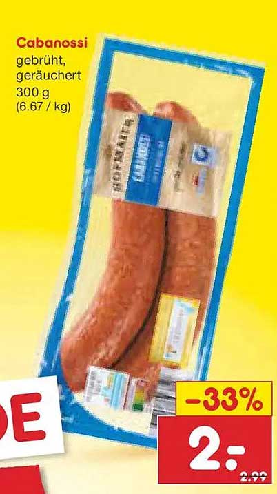 Cabanossi gebrüht, geräuchert 300 g