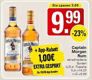 Captain Morgan Rum - verschiedene Sorten