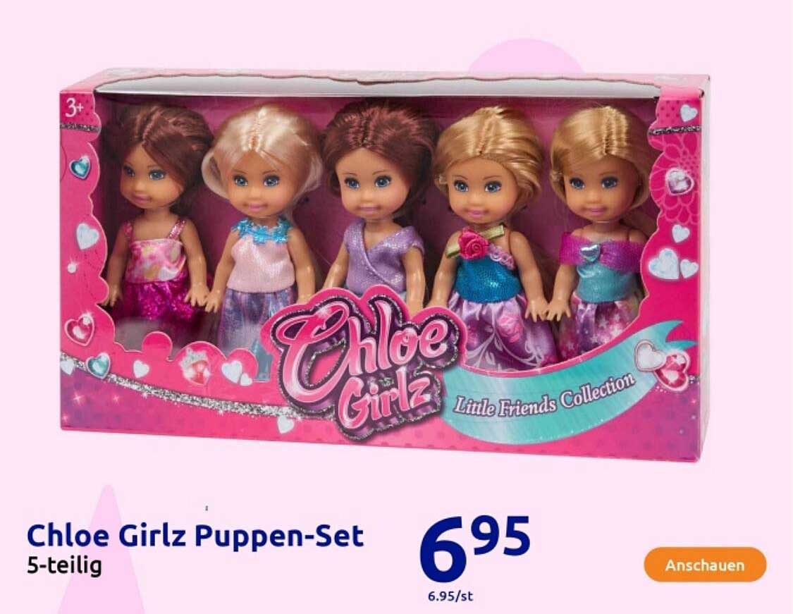 Chloe Girlz Puppen-Set 5-teilig