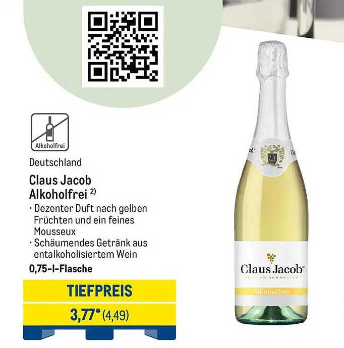 Claus Jacob Alkoholfrei 0,75 l-Flasche
