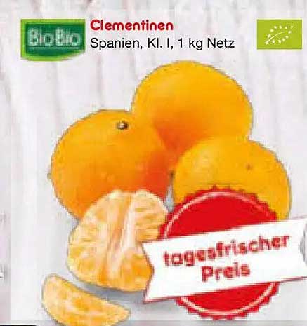 Clementinen Spanien, Kl. I, 1 kg Netz