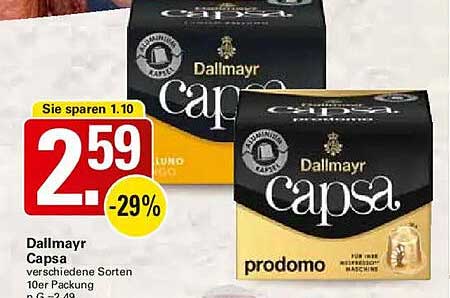 Dallmayr Capsa – verschiedene Sorten 10er Packung