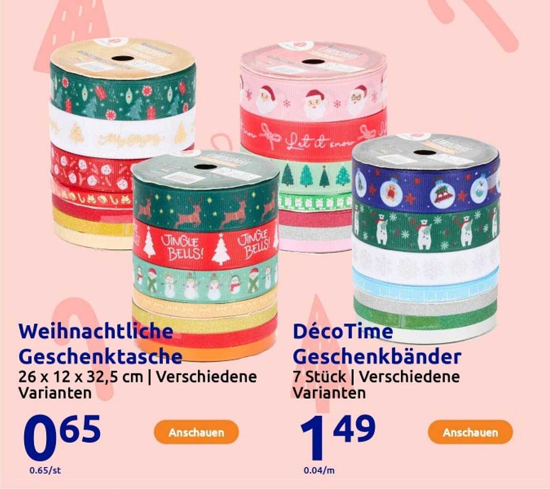 DécoTime Geschenkbänder 7 Stück | Verschiedene Varianten