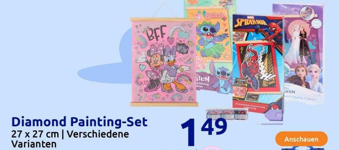 Diamond Painting-Set 27 x 27 cm | Verschiedene Varianten