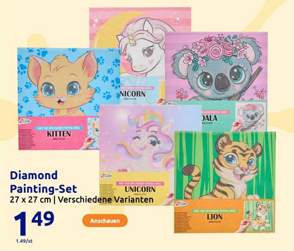 Diamond Painting-Set – Verschiedene Varianten 27 x 27 cm