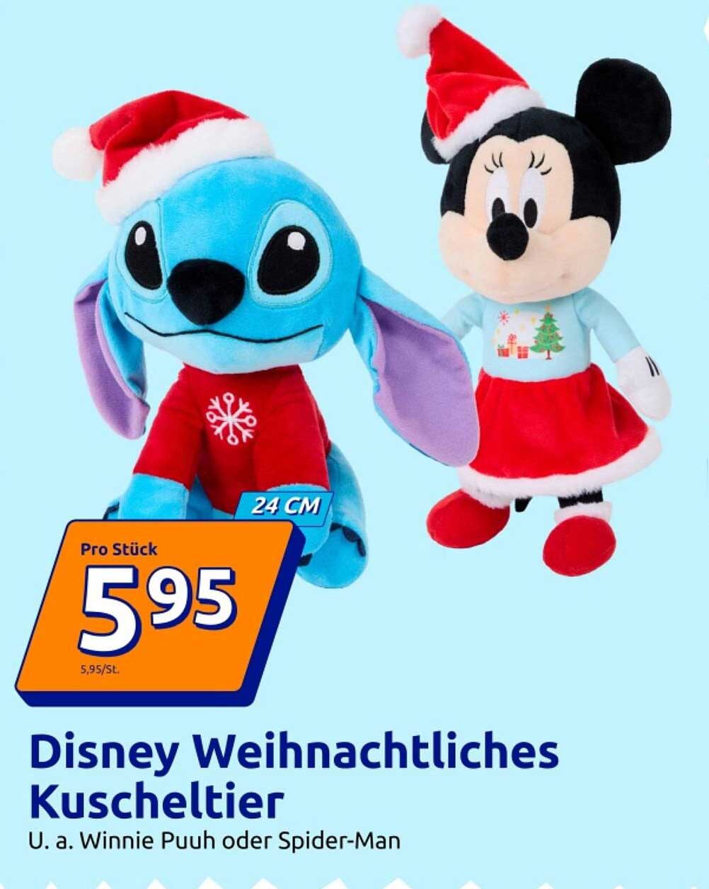 Disney Weihnachtsliches Kuscheltier - Pro Stück 5,95