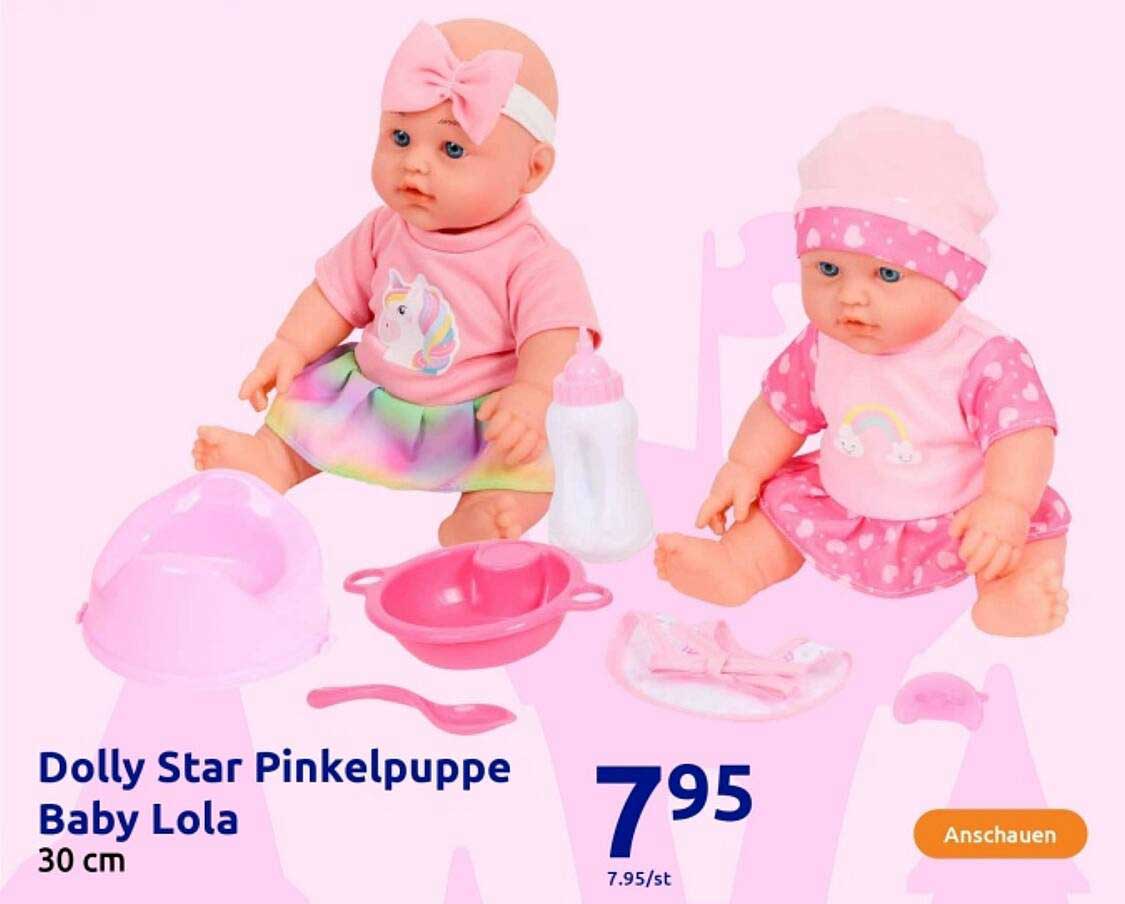 Dolly Star Pinkelpuppe Baby Lola 30 cm
