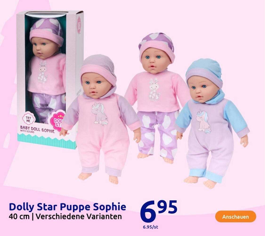 Dolly Star Puppe Sophie 40 cm | Verschiedene Varianten