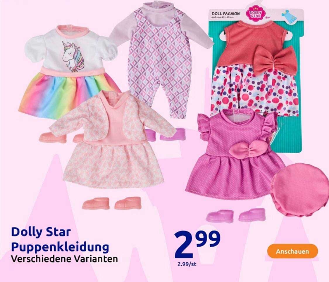 Dolly Star Puppenkleidung - Verschiedene Varianten