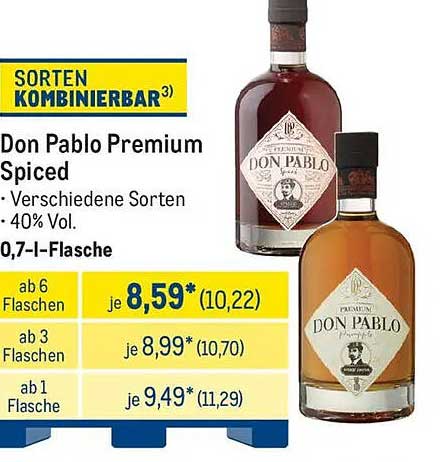 Don Pablo Premium Spiced 0,7 l-Flasche