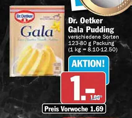 Dr. Oetker Gala Pudding verschiedene Sorten 123-80 g Packung