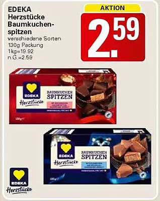 EDEKA Herbststücke Baumkuchenspitzen 130g Packung