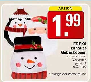 EDEKA zuhause Gebäckdosen verschiedene Varianten je Stück