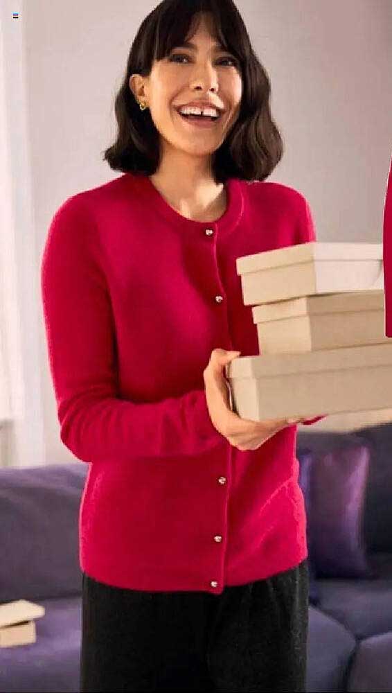 Fein gestrickter Cashmere-Pullover in pink von Tchibo