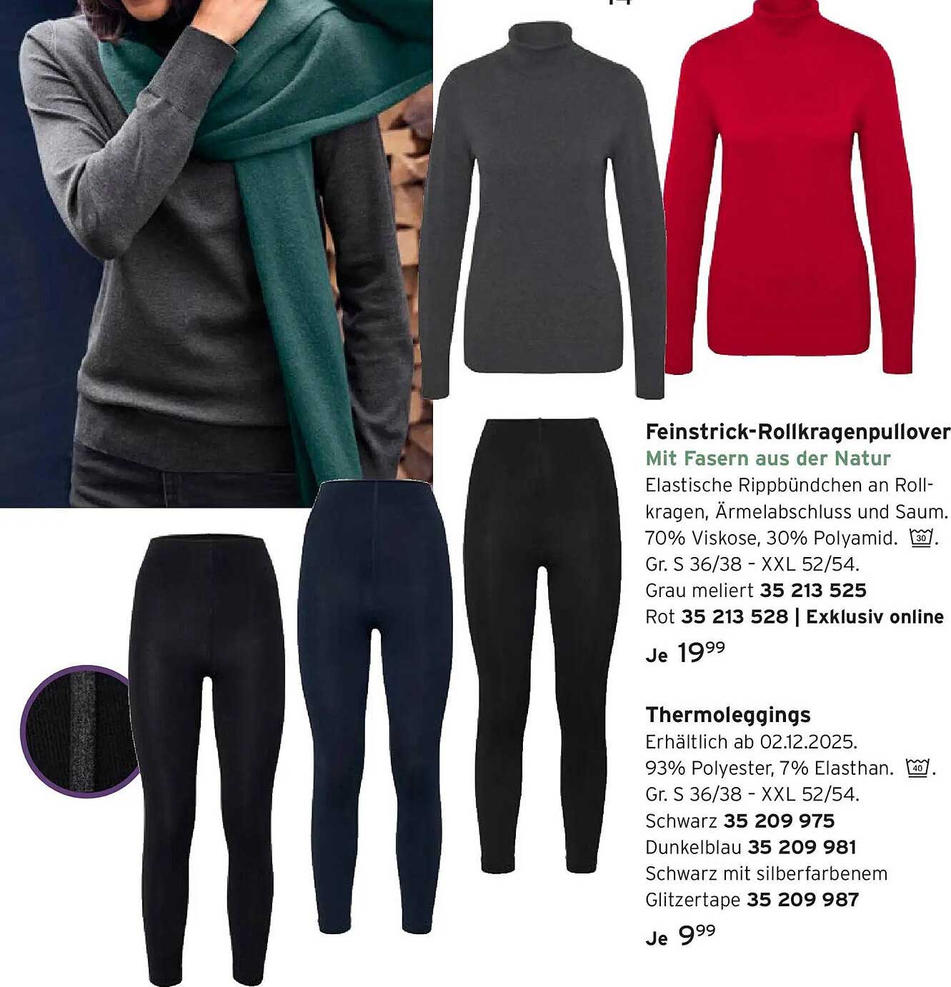 Feinstrick-Rollkragenpullover mit Fasern aus der Natur