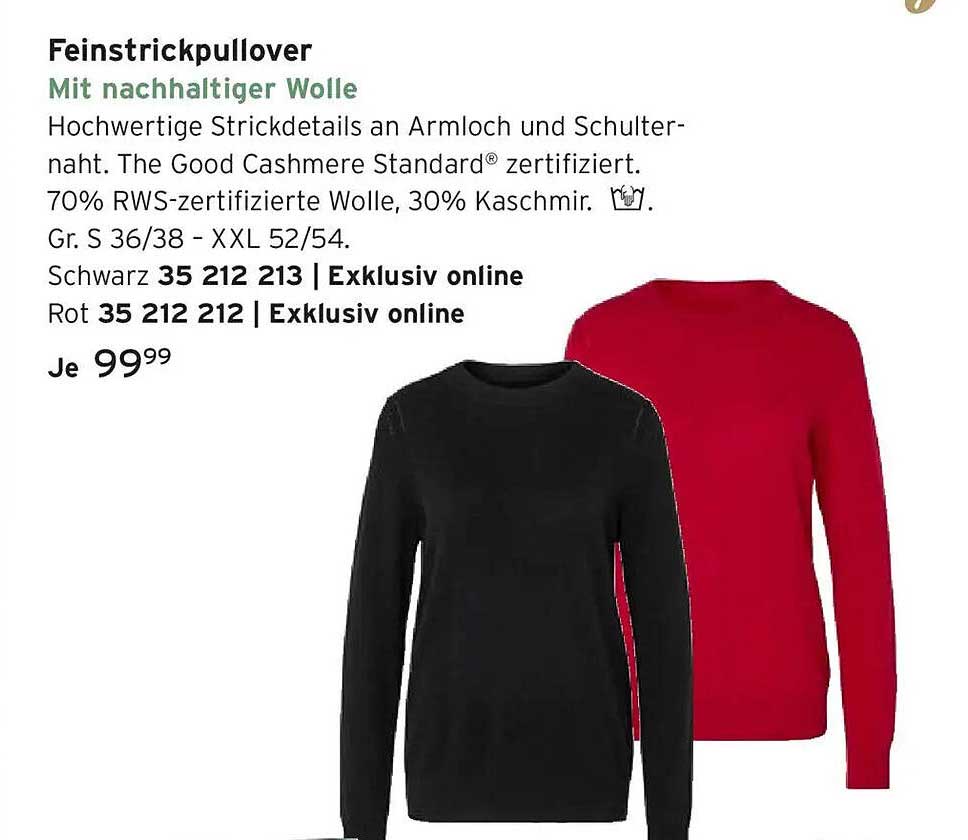 Feinstrickpullover mit nachhaltiger Wolle