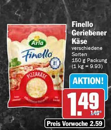 Finello Geriebener Käse - verschiedene Sorten