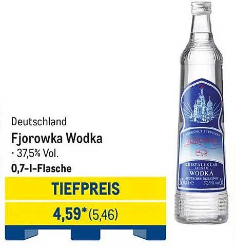 Fjorowka Wodka 0,7 l - 37,5 % Vol.
