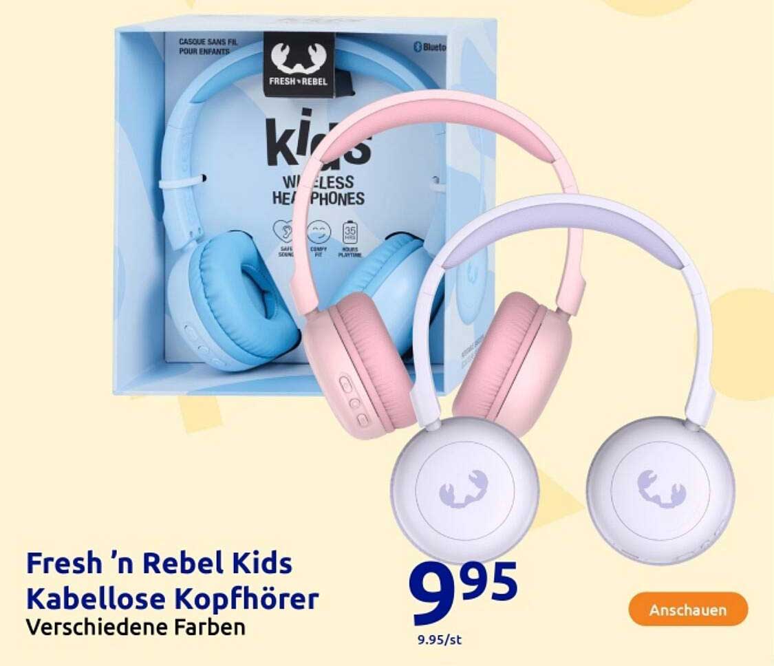 Fresh 'n Rebel Kids Kabellose Kopfhörer - Verschiedene Farben