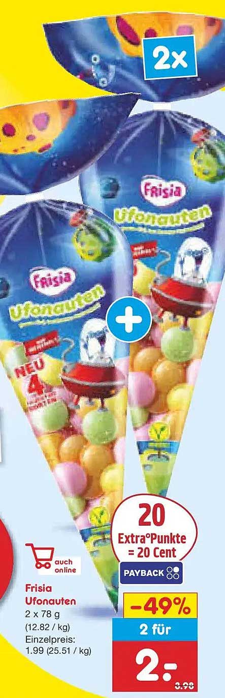 Frisia Ufo-Nuten 2 x 78 g