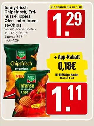 funny-frisch Chipsfrisch, Erdnuss-Flippies, Ofen- oder Intens-Chips
