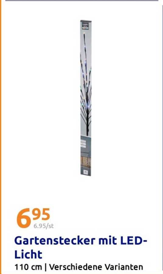 Gartenstecker mit LED-Licht