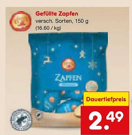 Gefüllte Zapfen verschiede Sorten, 150 g