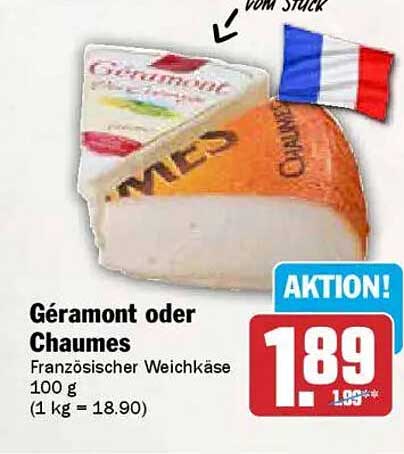 Géramont oder Chaumes – Französischer Weichkäse 100 g