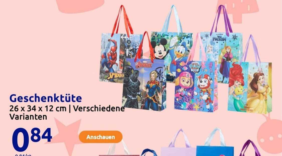 Geschenktüte 26 x 34 x 12 cm | Verschiedene Varianten