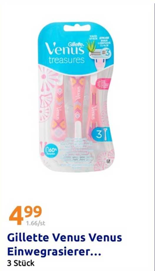 Gillette Venus Einwegrasierer, 3 Stück