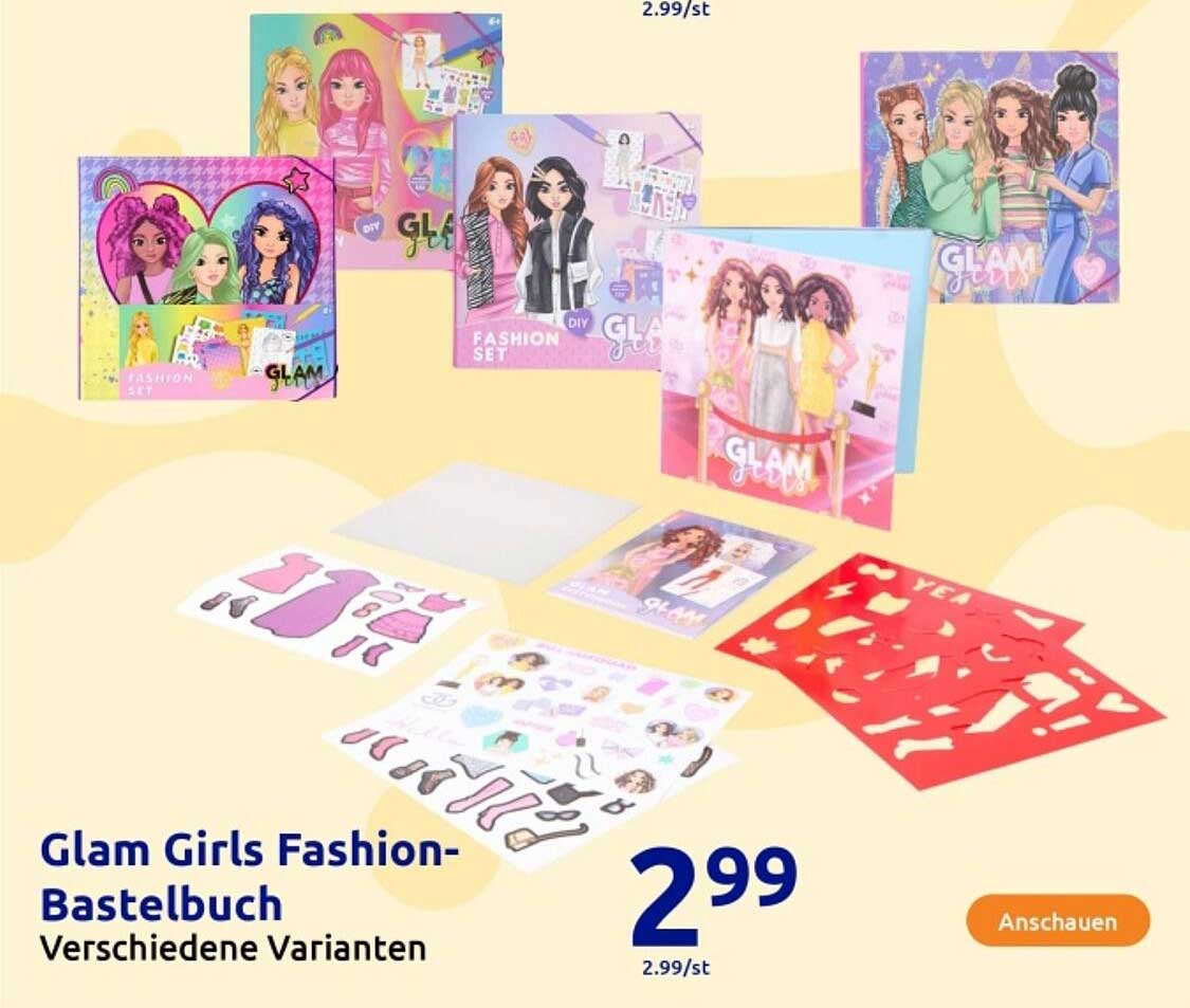 Glam Girls Fashion-Bastelbuch - Verschiedene Varianten