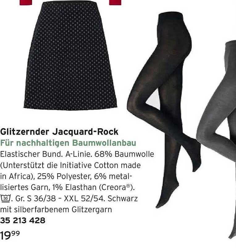 Glitzernder Jacquard-Rock für nachhaltigen Baumwollbau
