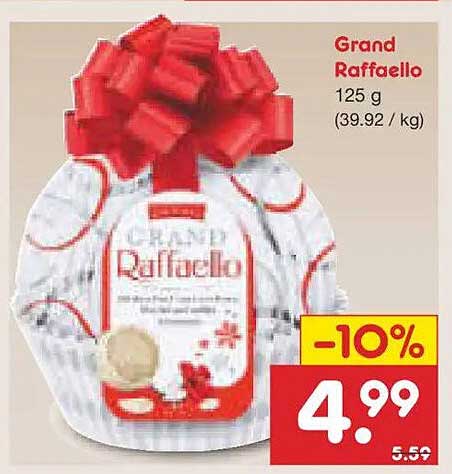 Grand Raffaello 125 g - 10% Rabatt